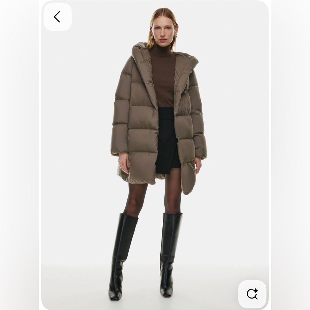 Aritzia Babaton The Duvet Puffer Mid in Chocolate - Picture 3 of 17